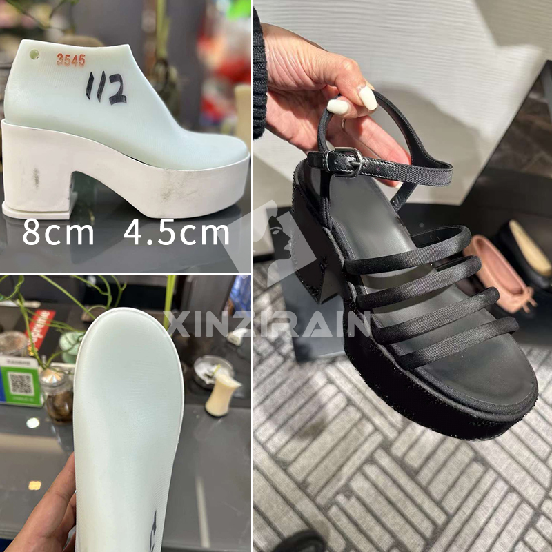 CHANEL Style Entegre Taban ve Platform Topuk Yüksekliği 80mm Platform Yüksekliği 45mm Kalıp