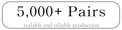 5,000+ Pairs
scalable and reliable production