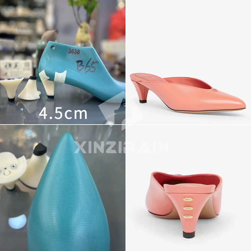 Contemporary Low Heel Mold for Fashionable Slingback Shoes