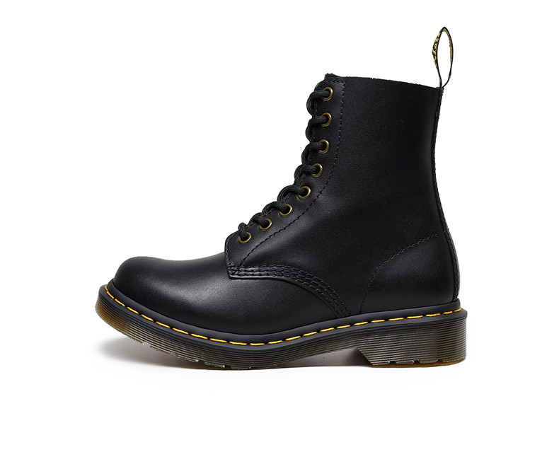 Dr Martens 1460 Bağcıklı tasarımlı gerçek deri platformlu bilekte bot