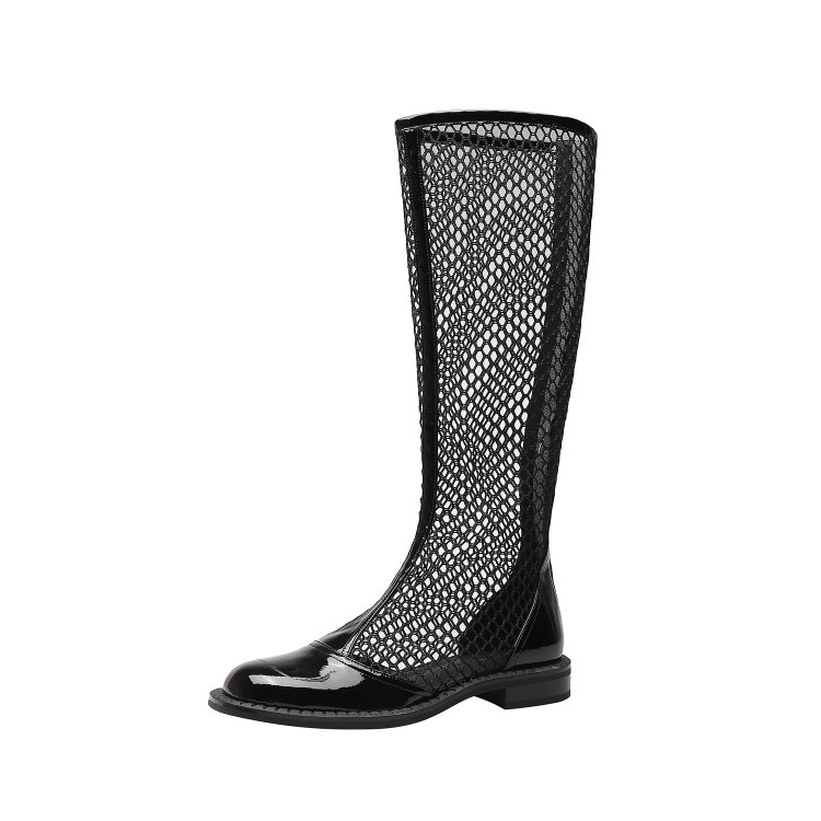 Factory Cheap Hot Knee High Boots - Summer knee high mesh breathable women shoe long black boots – Xinzi Rain