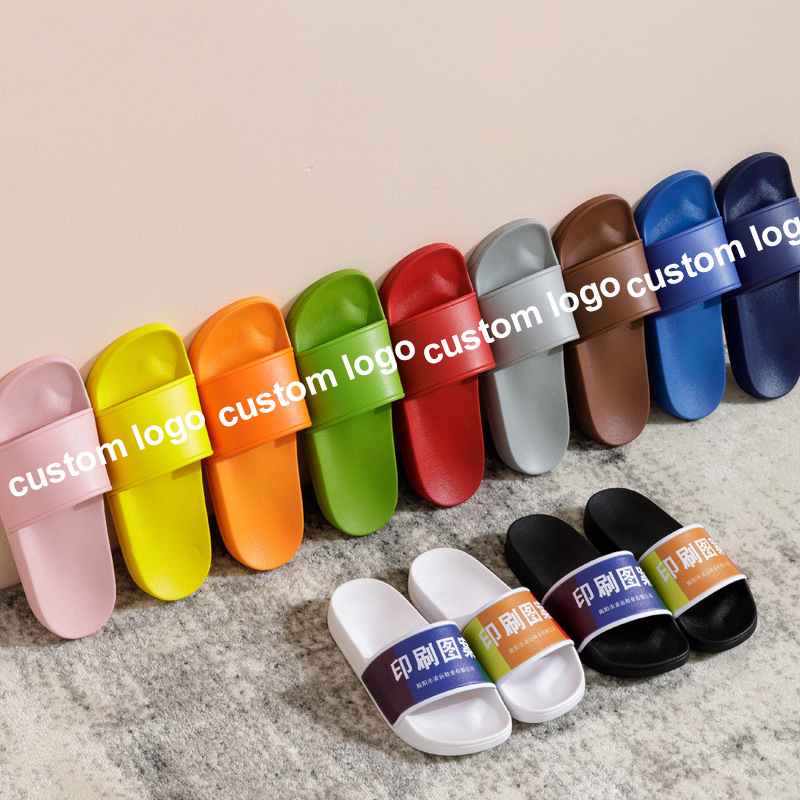 Excellent quality Slipper Shoes - Unisex women men summer slides beach pool Indoor house slippers custom logo – Xinzi Rain