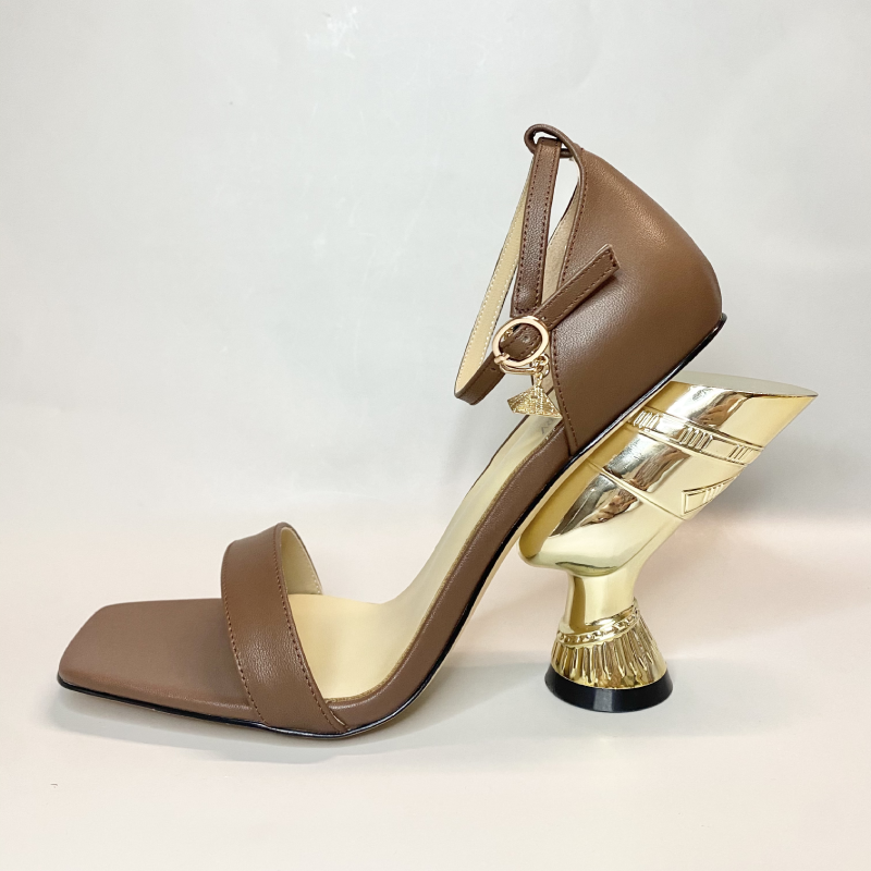 Special Price for Ladies Shoes Sneakers - XINZIRAIN New Custom Made Nefertiti Heel Sandals – Xinzi Rain